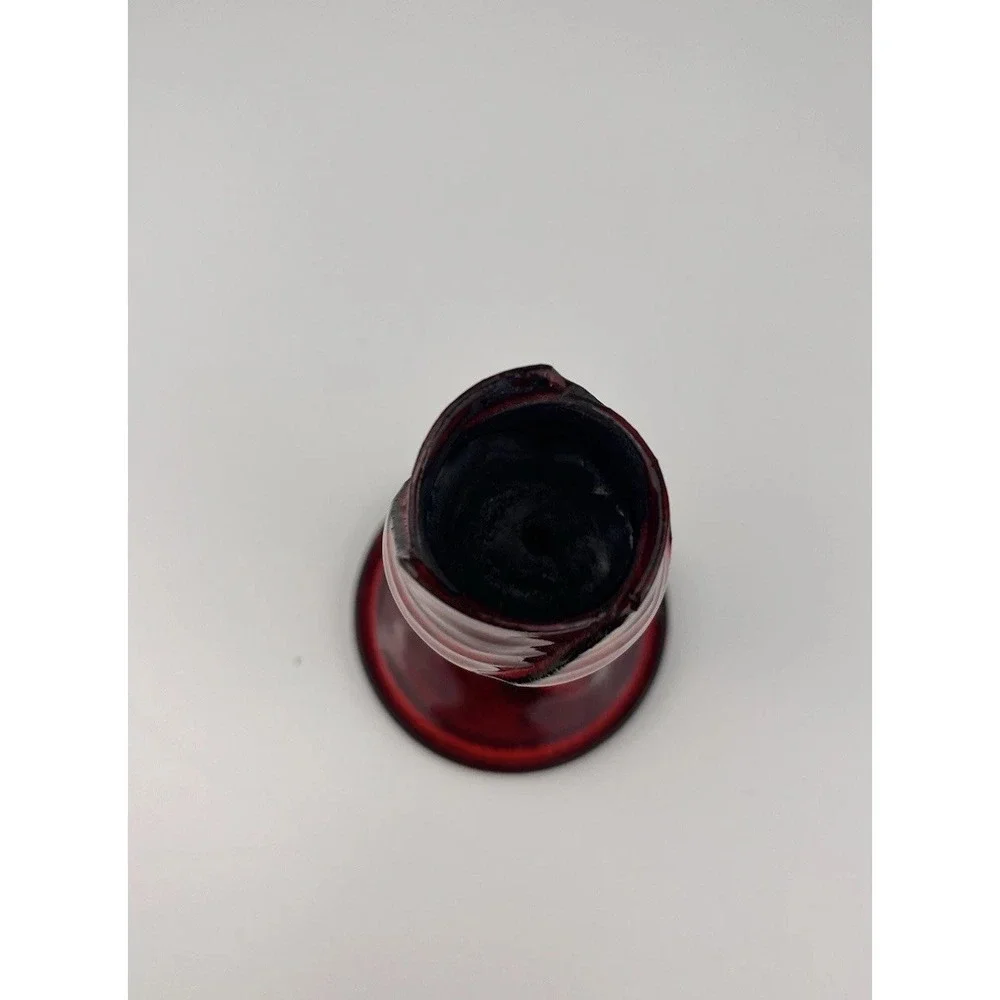 Larry Allen Art‎ Pottery Tulip Candlestick Holder Red Black Stoneware Alabama